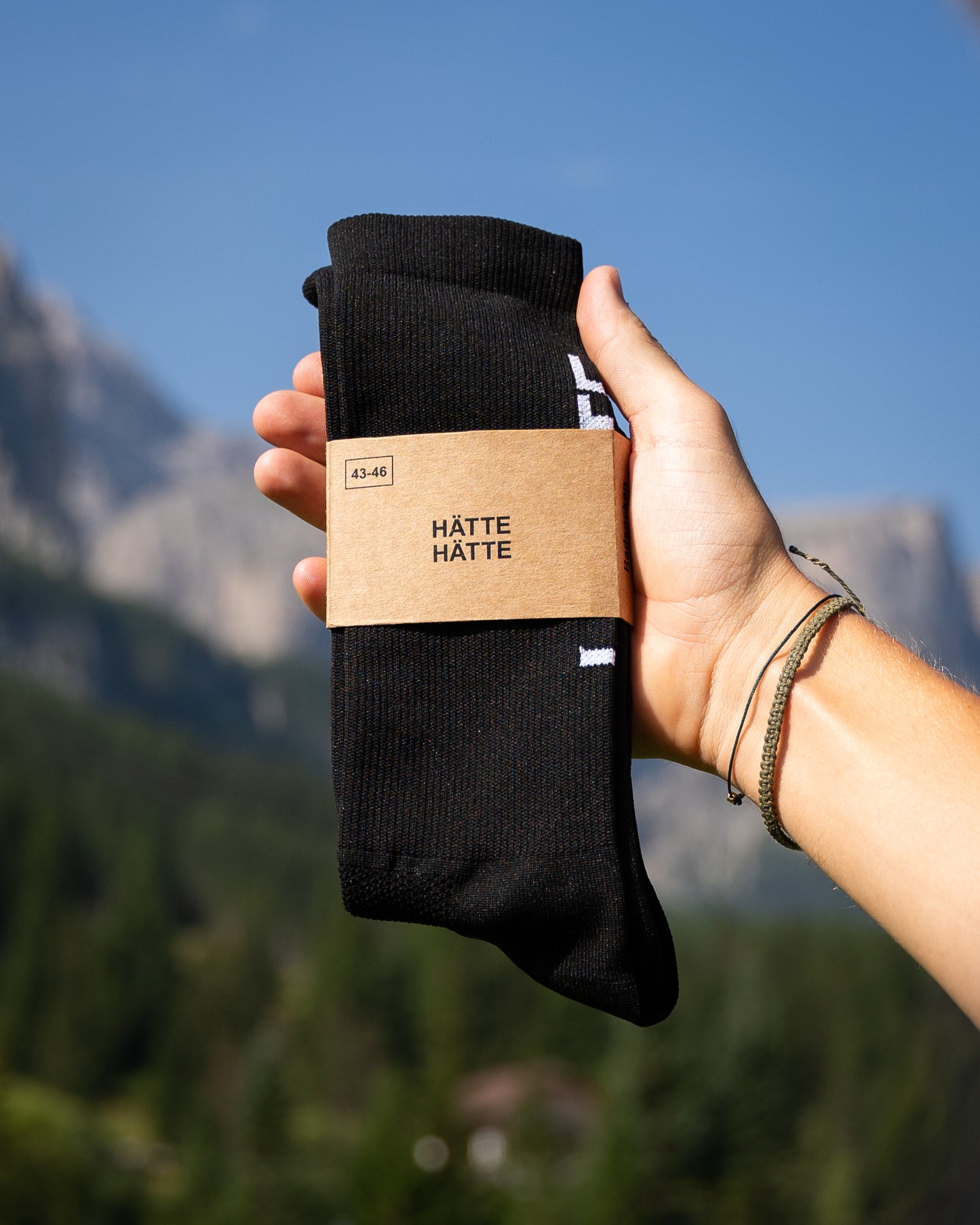Bike-Socken "Hätte Hätte" schwarz