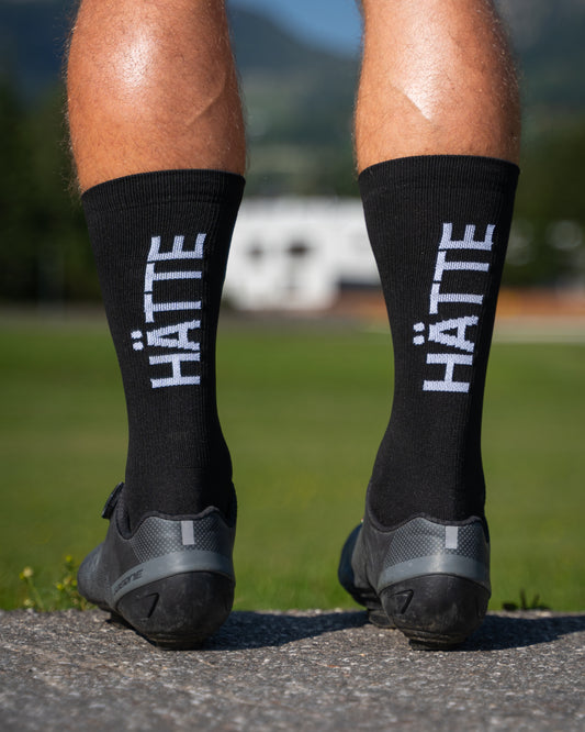 Bike-Socken "Hätte Hätte" schwarz