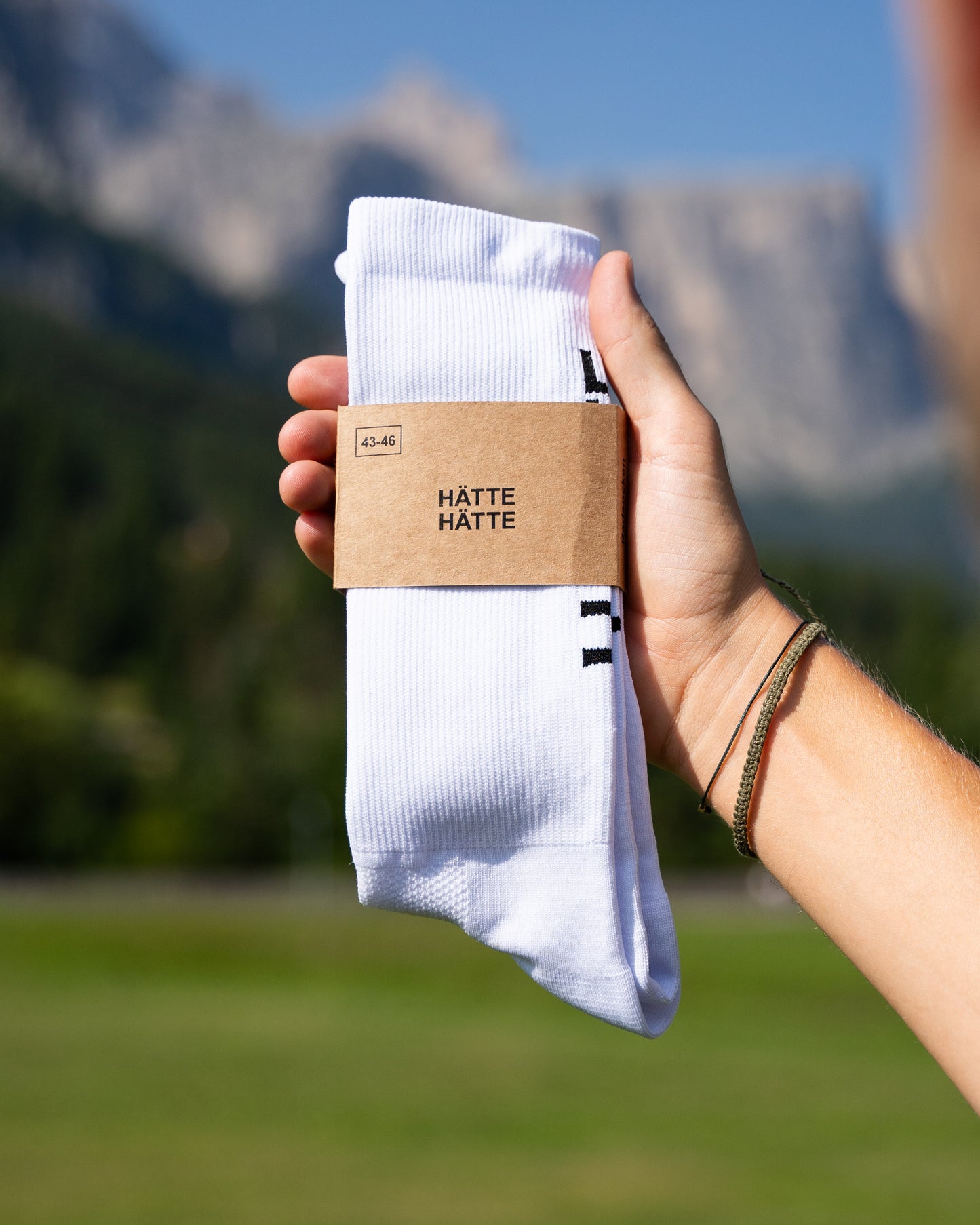 Bike-Socken "Hätte Hätte" weiß