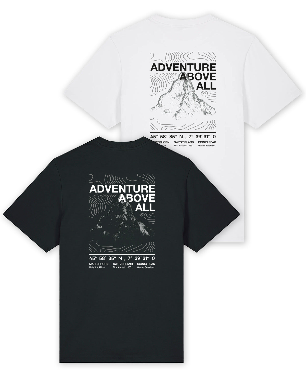 T-Shirt oversized – Matterhorn „Adventure above all”