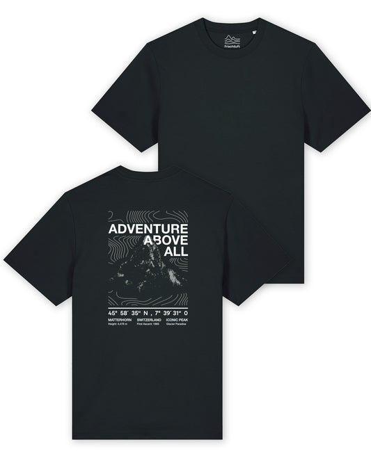 T-Shirt oversized – Matterhorn „Adventure above all”