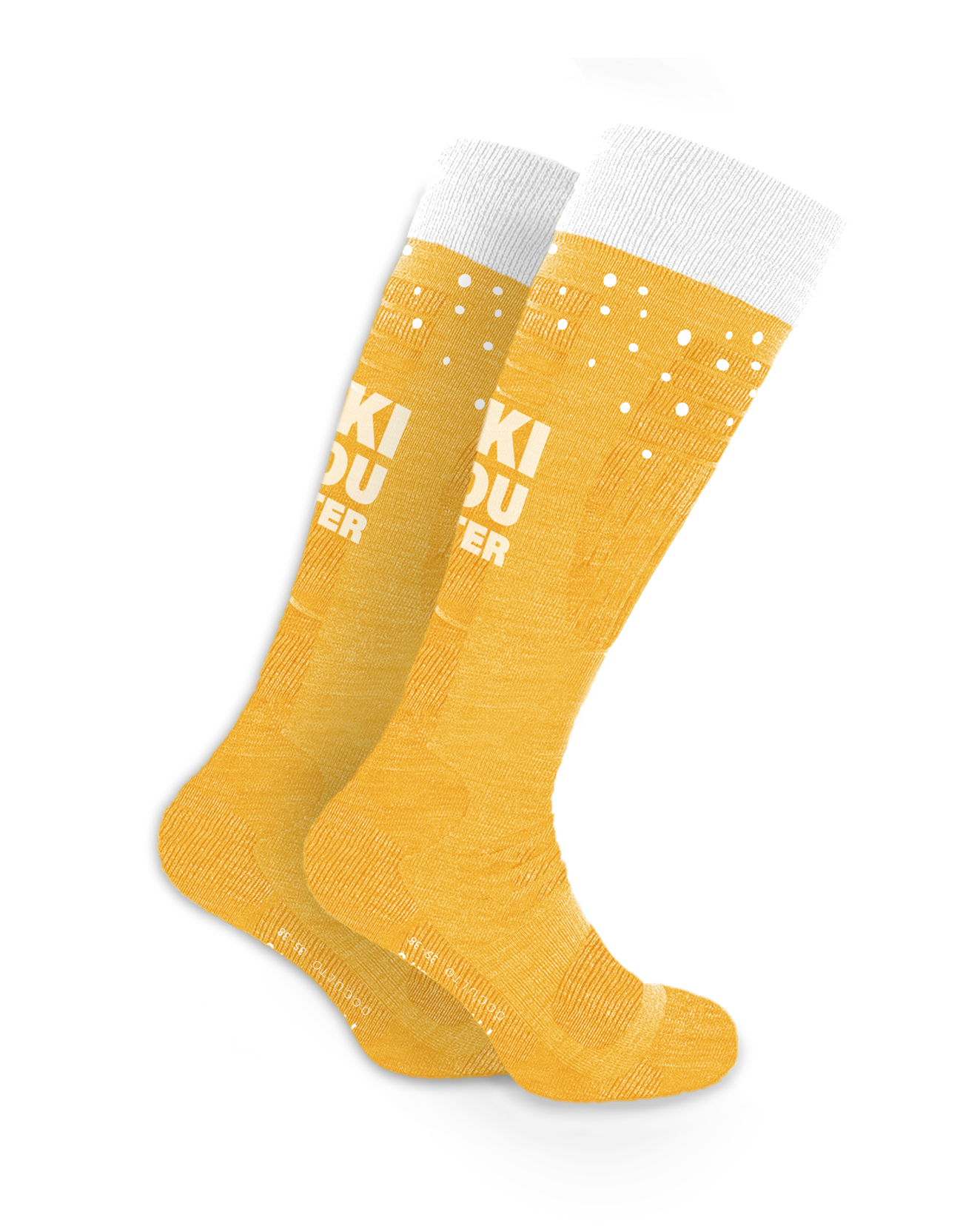 Skisocken „Ski you later!“ Bier Design