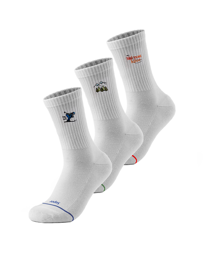 Socken für Ski-Fans – 3er Geschenk-Box