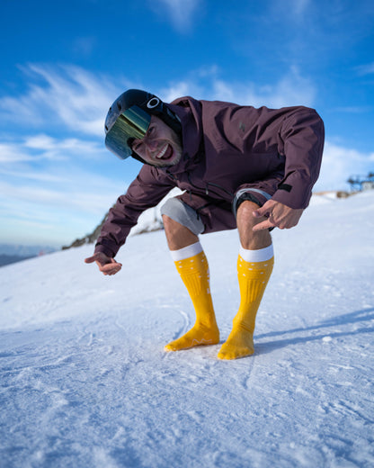 Skisocken „Ski you later!“ Bier Design